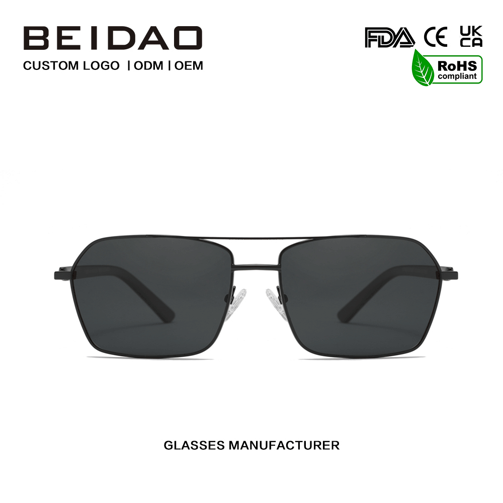 Cóimhiotal Alúmanam UV400 Lionsa Sunglasses Chun Fir ag Tiomáint