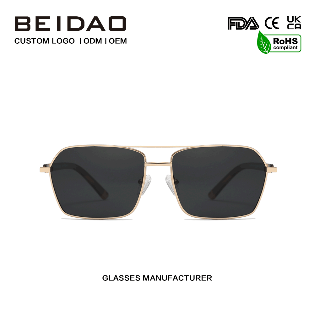 Sunglasses Lionsa Cóimhiotal Alúmanam Retro Clasaiceach UV400