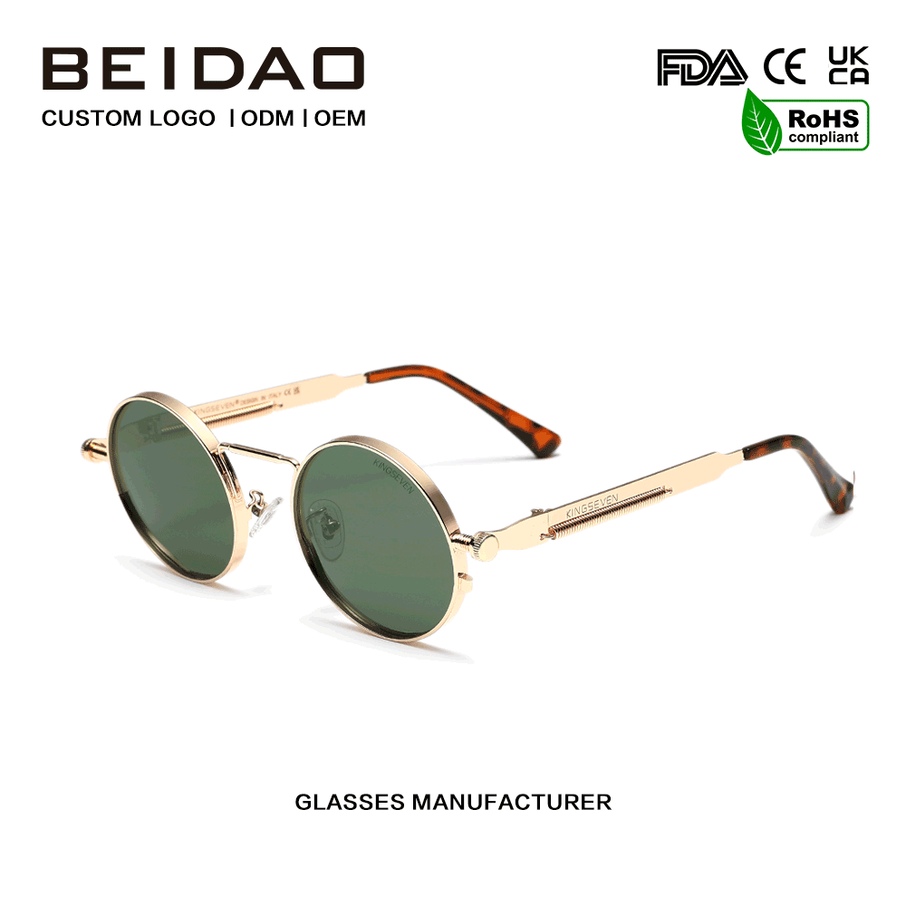 Cosaint Dearthóir UV400 Sunglasses Fráma Miotail Polaraithe Glas