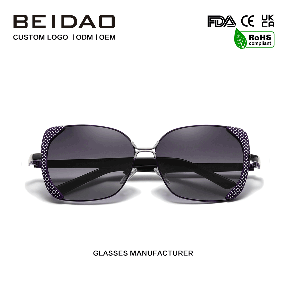 Spéaclaí Sunglasses Grádán Polaraithe Féileacán Oversized Faisean