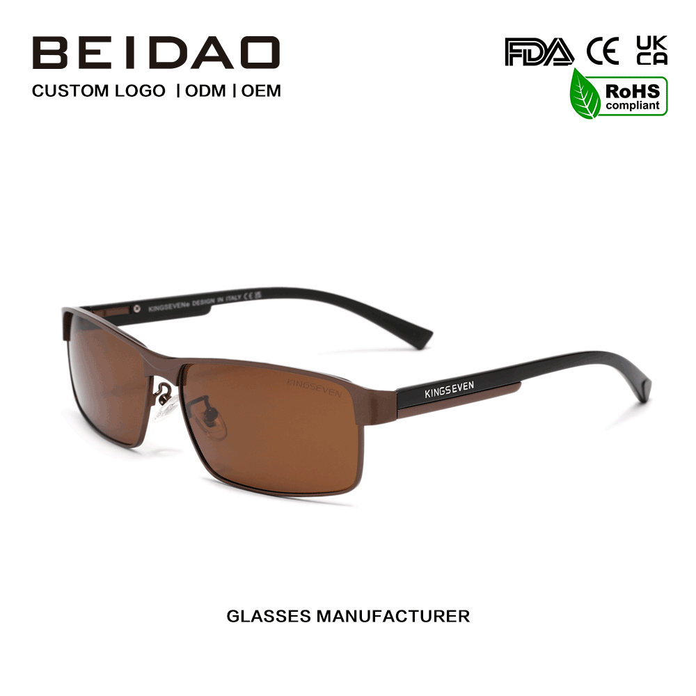 Le haghaidh Sunglasses Spóirt Lasmuigh Polaraithe Unisex Brown TAC