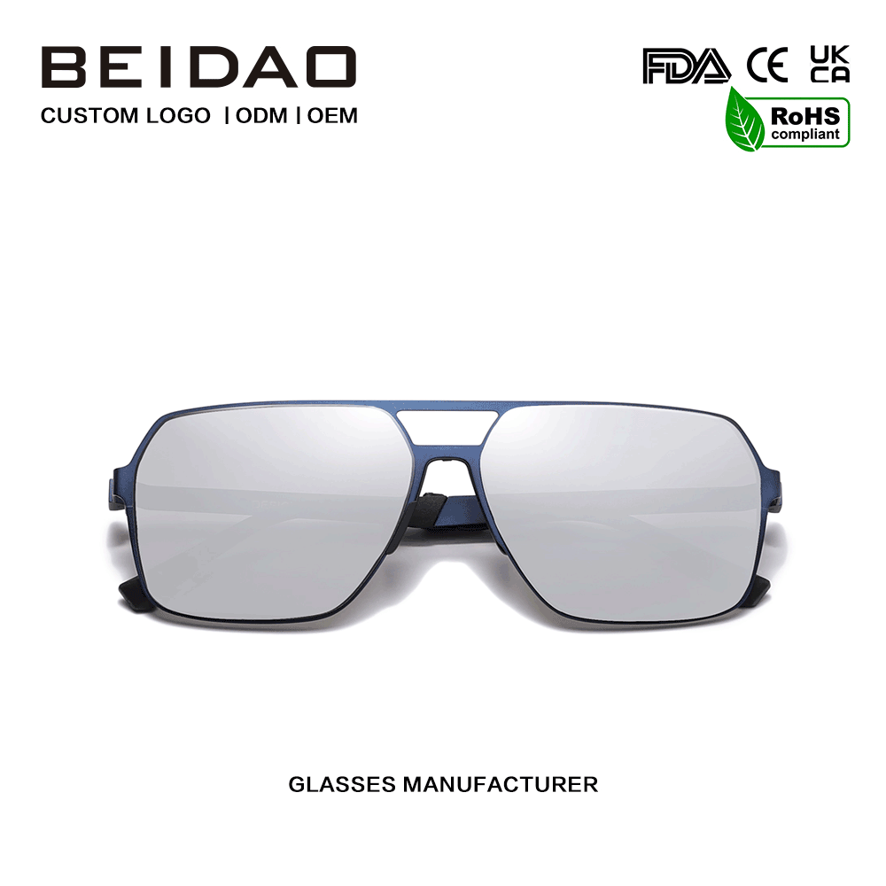 Le haghaidh Sunglasses Cearnóg Airgid Dhosmálta Unisex Durable Unisex