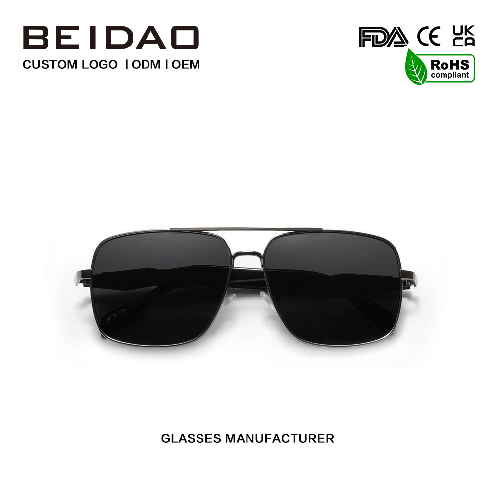 Fráma Alloy Ardchaighdeáin UV400 Sunglasses le haghaidh Tiomána Iascaireachta