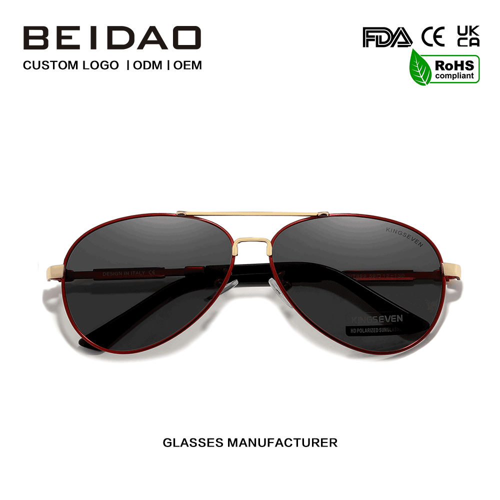 Sunglasses Imeall Iomlán Alúmanam Polaraithe na bhFear le Cosaint UV400