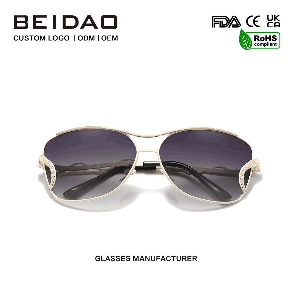 Spéaclaí Sunglasses Cosanta UV400 Nua-Aimseartha Imeall Mór Iomlán Grádán