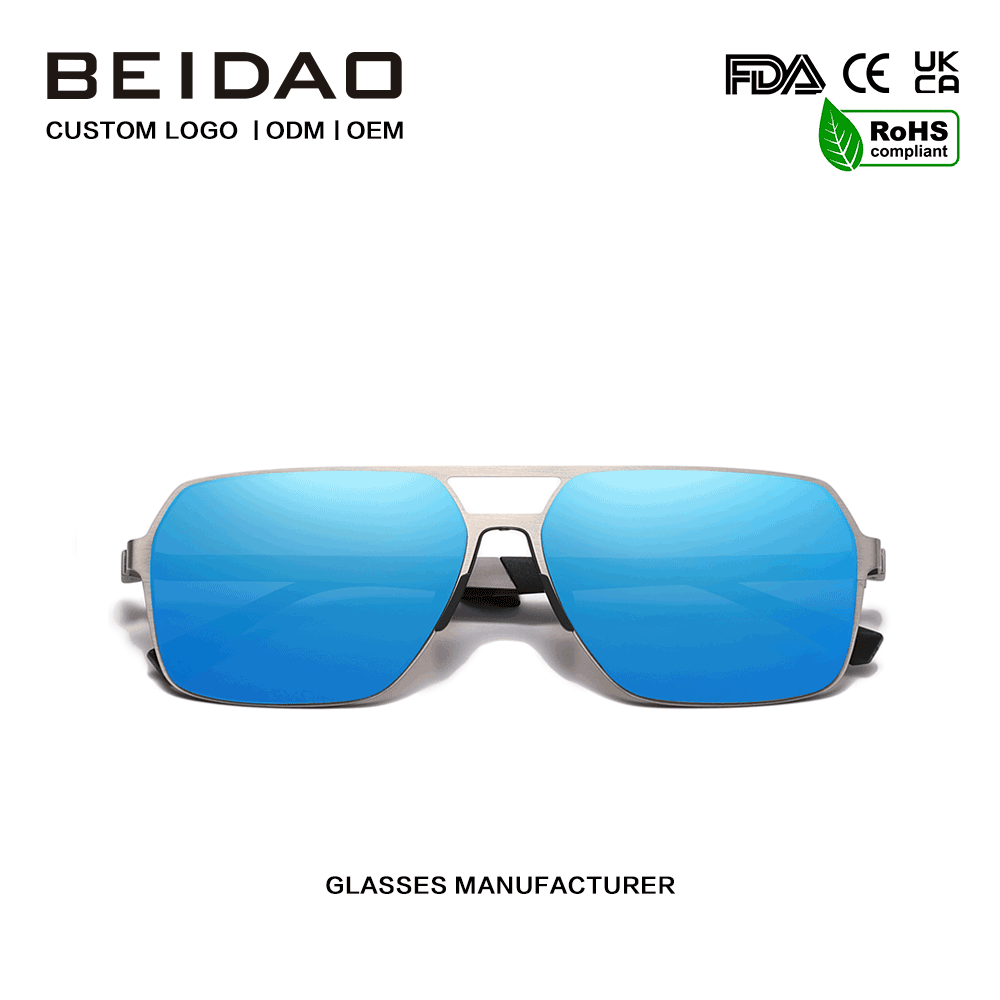Sunglasses Cearnóg Gorm Nua-Aimseartha Durable Durable Oversized
