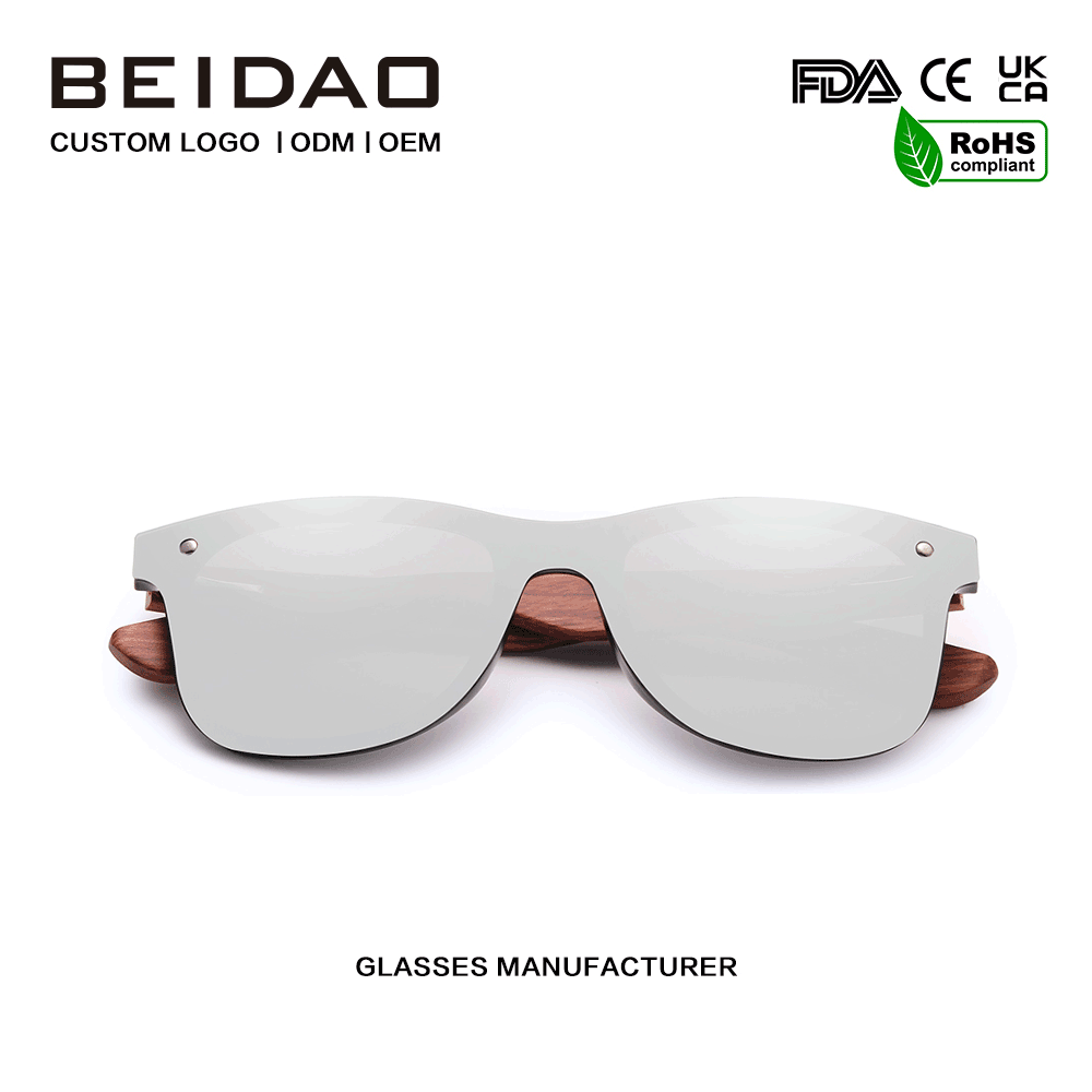 Sunglasses Polaraithe Airgid Bubinga Bunaidh Nua-Aimseartha
