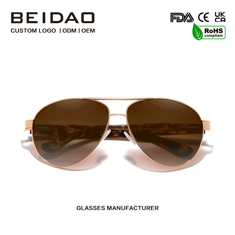 Spéaclaí Píolótacha Sunglasses Píolótacha Sreang-Chroí-Teampaill Cosanta UV400